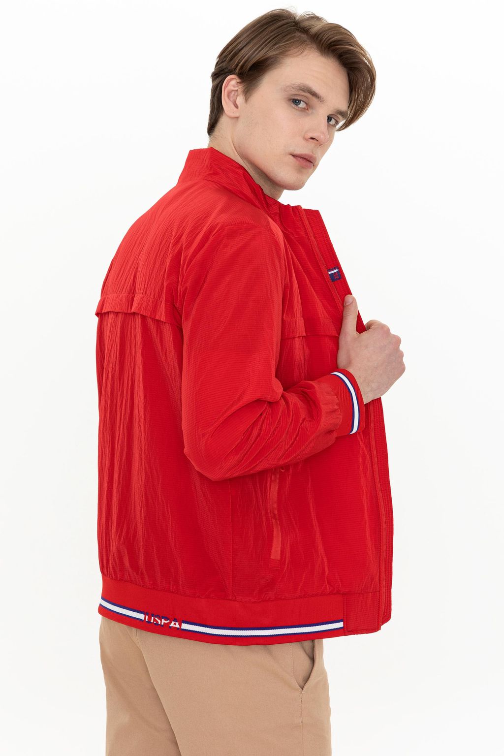 U. S. Polo Assn Мужское красное пальто - U.s. polo assn фото 5