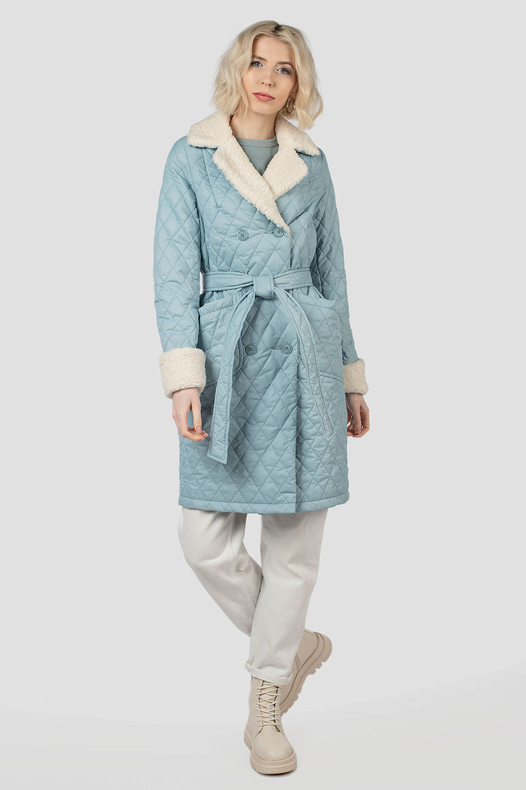 Пальто женское демисезонное (пояс) - Империя пальто фото 12