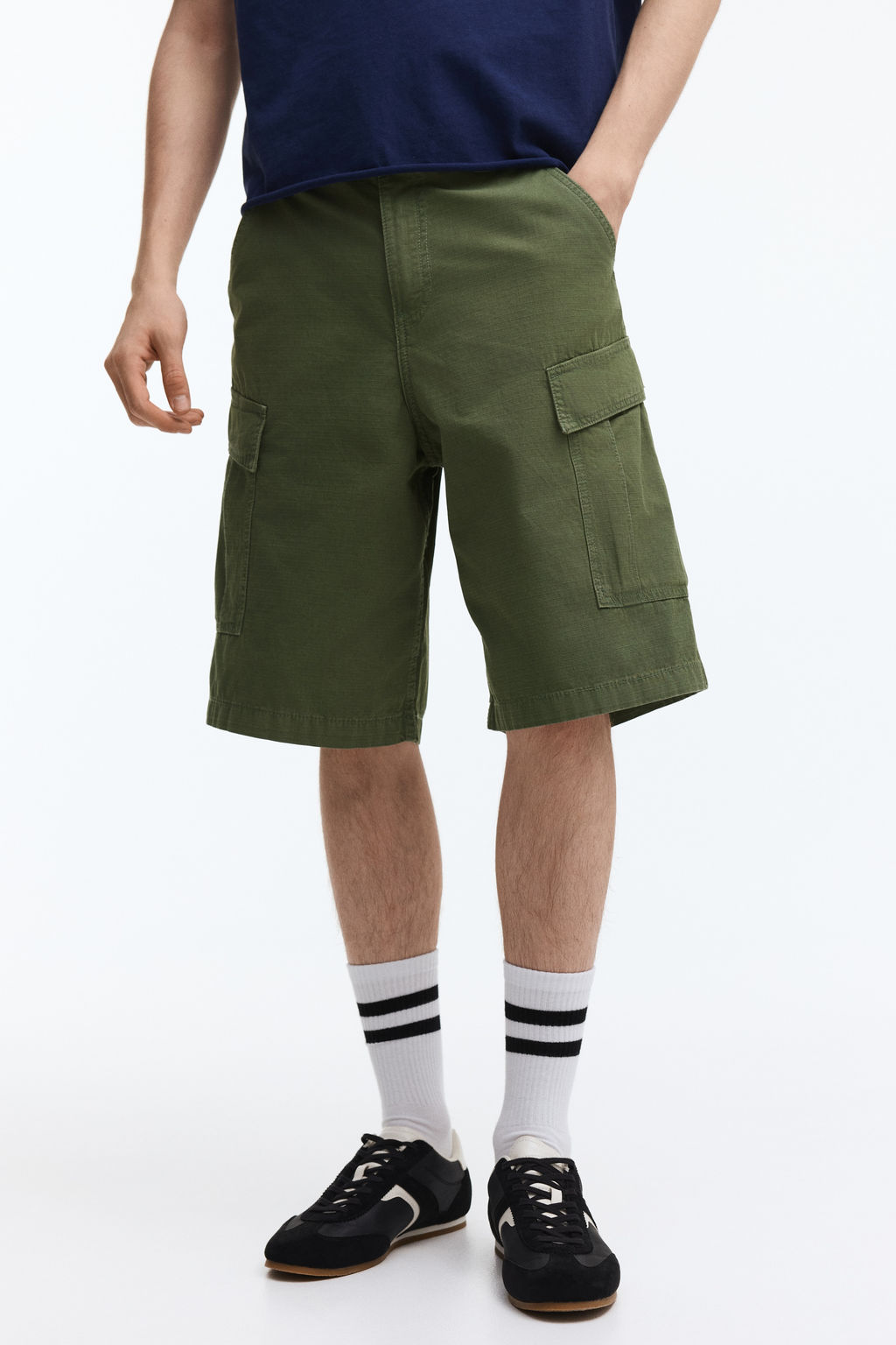 Bermudas cargo de algod?n Loose Fit - H&m фото 9