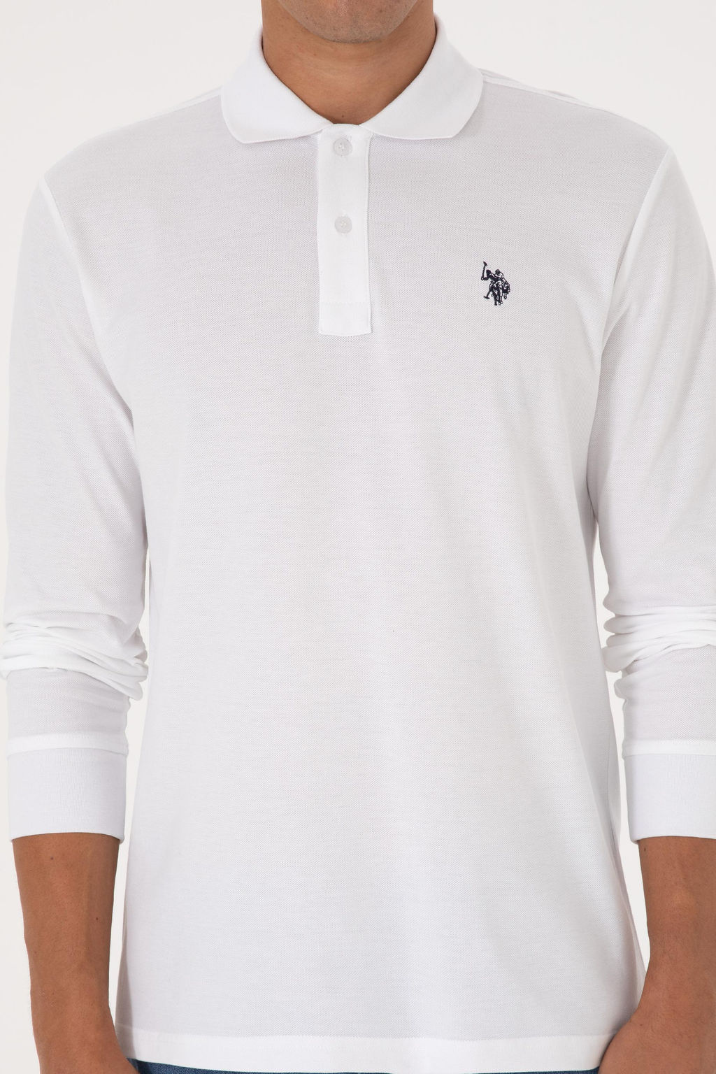 Erkek Beyaz Basic Sweatshirt Sepette S_rpriz _ndirim - U.s. polo assn фото 6