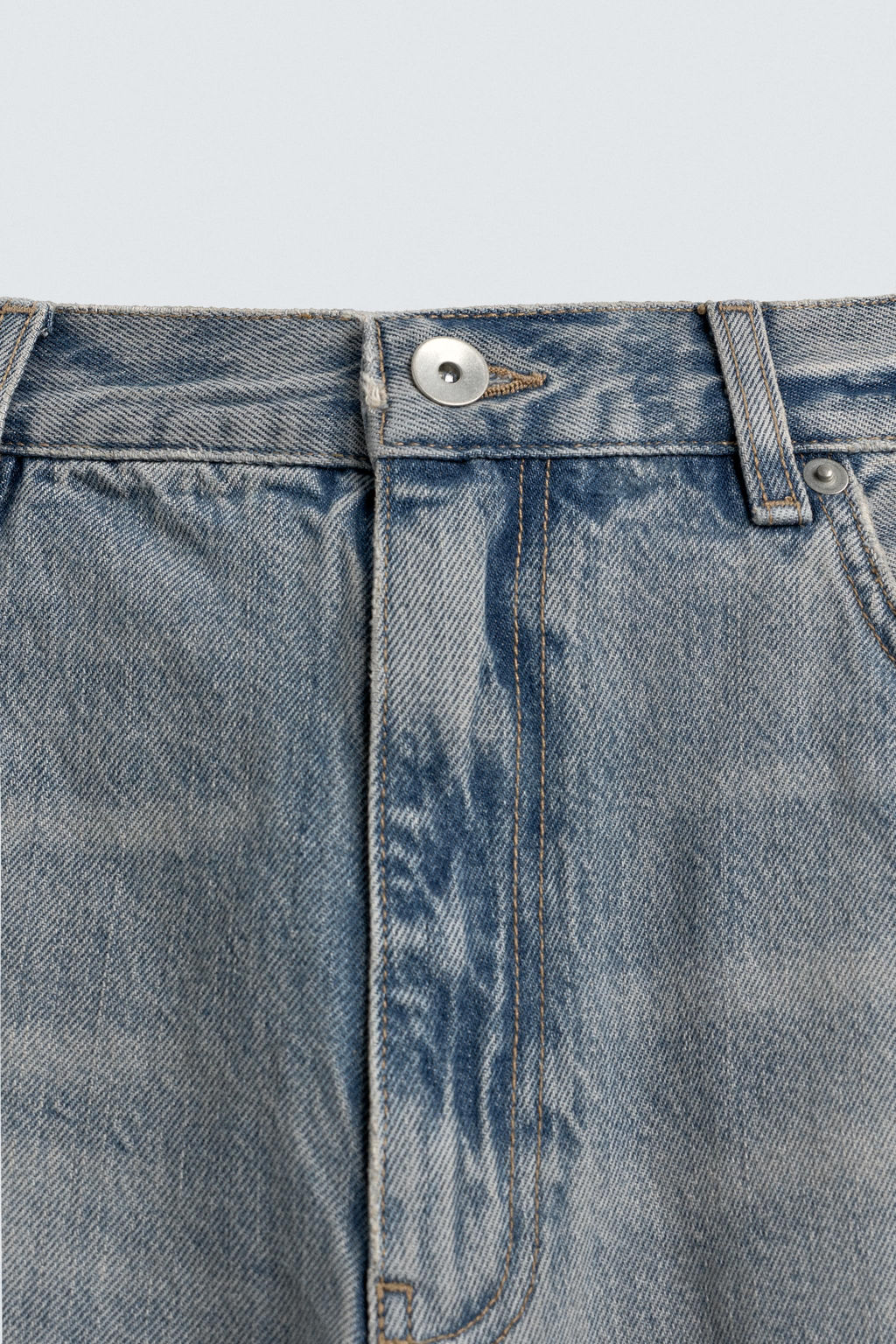 JEANS LOOSE FIT ROTOS / Azul claro - Zara фото 9