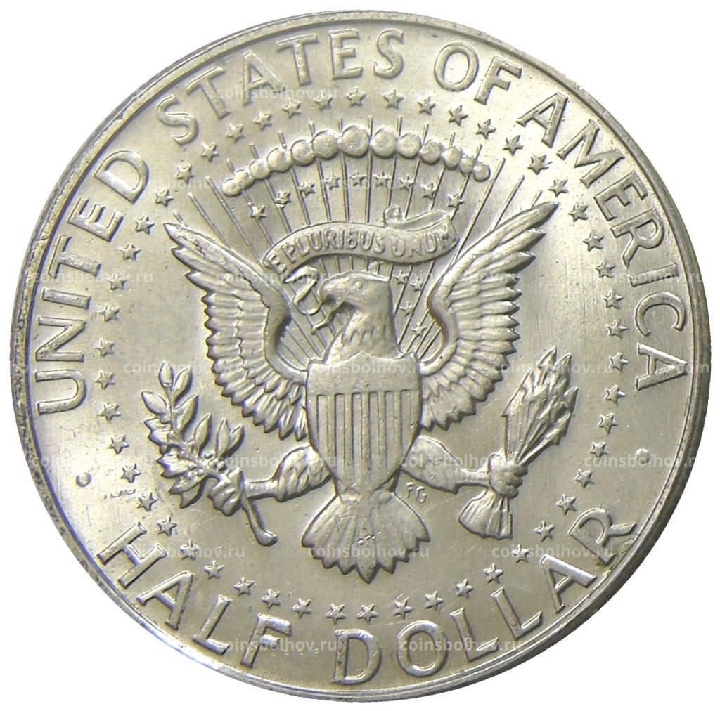 Монета 1/2 доллара (50 центов) 1968 года D США