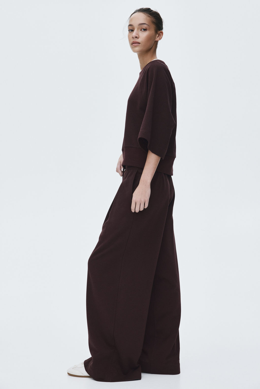 Pantal?n con cord?n de ajuste y pliegue decorativo - H&m фото 9