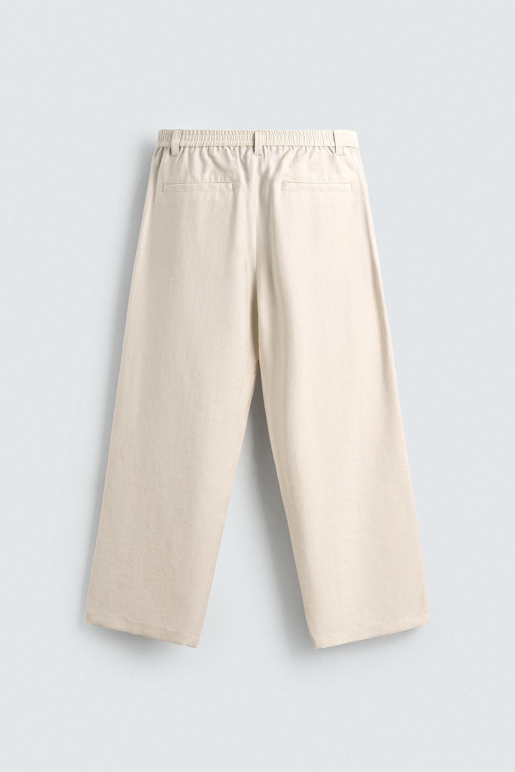 PANTAL?N FLUIDO PLIEGUES LATERALES / Crudo medio - Zara фото 7