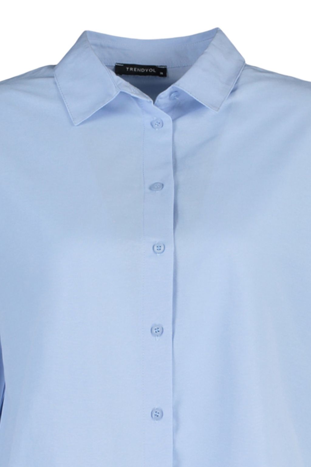 Mavi Loose Fit Pamuklu Dokuma Gomlek TWOAW20GO0107