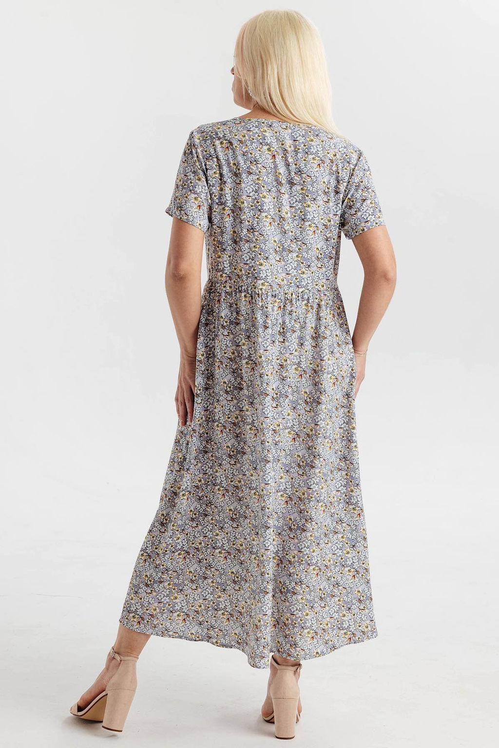 Платье штапель 5994/41/Серый - Rise фото 3