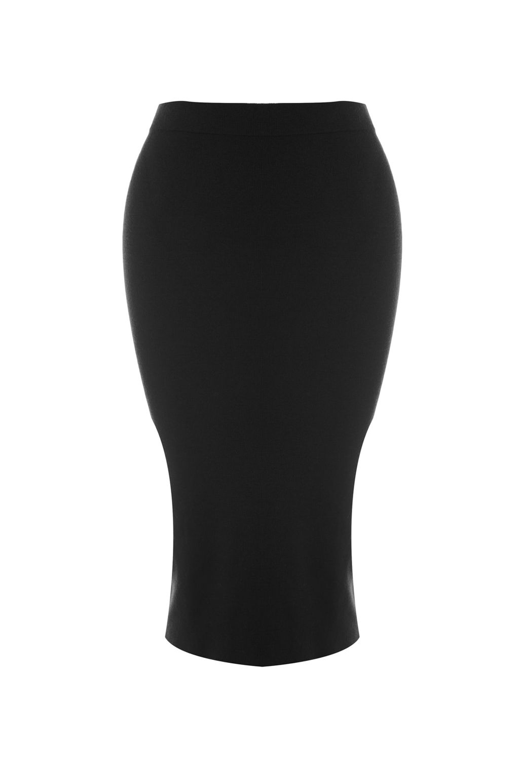 TRENDYOLMILLA Siyah Midi Kalem Triko Etek TWOAW20DU0006  фото 16