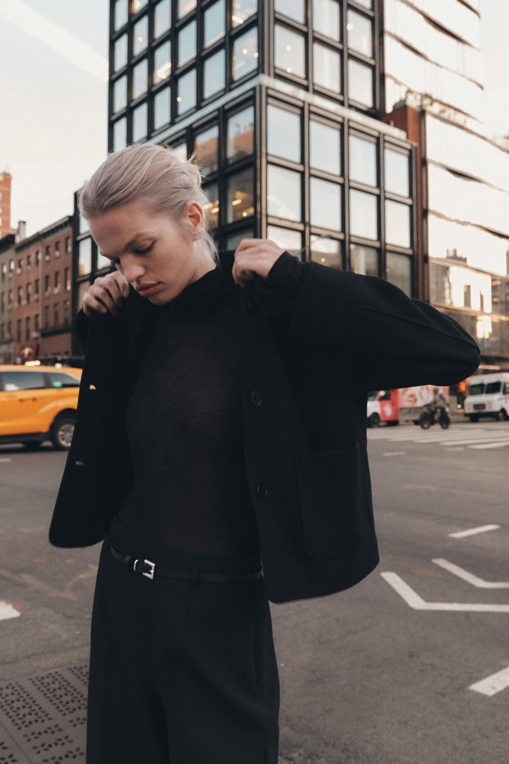 ZW COLLECTION BELTED CULOTTES - Zara фото 10