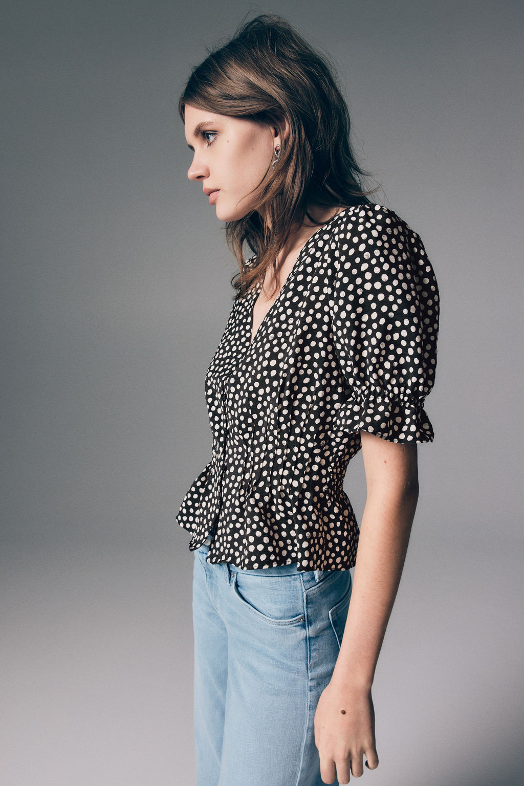 Blusa con peplum - H&m фото 3