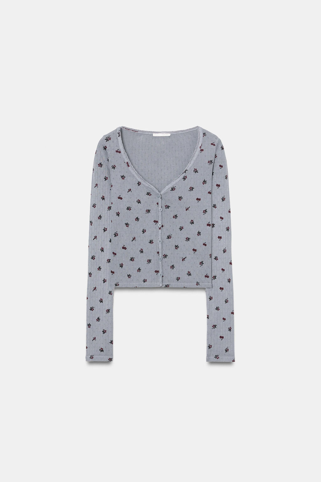 CHAQUETA POINTELLE FLORES / Gris - Zara фото 6