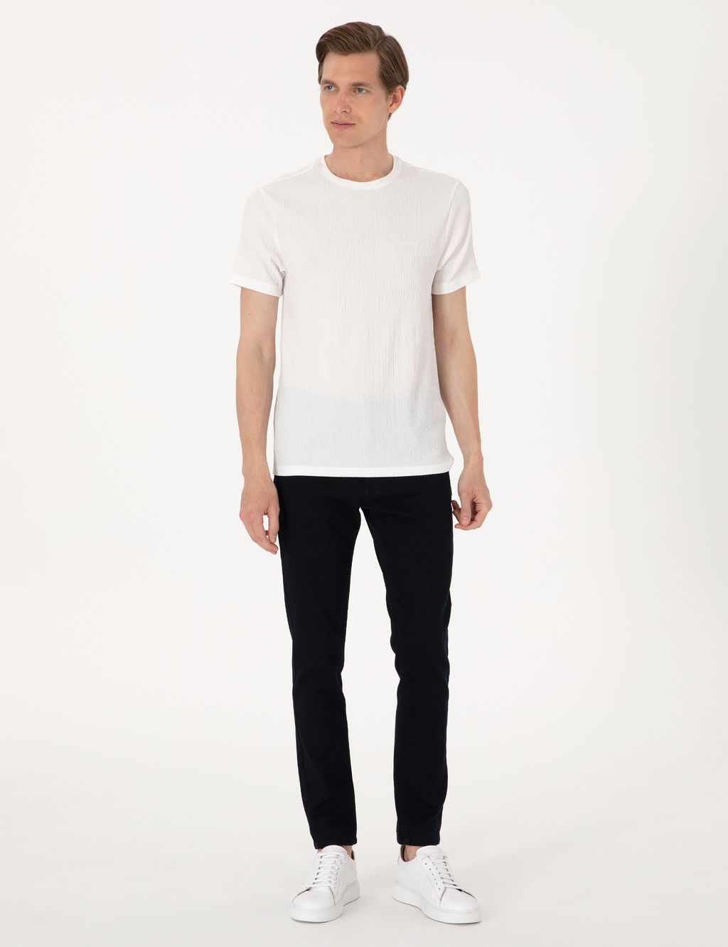 Koyu Lacivert Slim Fit Jean Pantolon - Pierre cardin фото 3