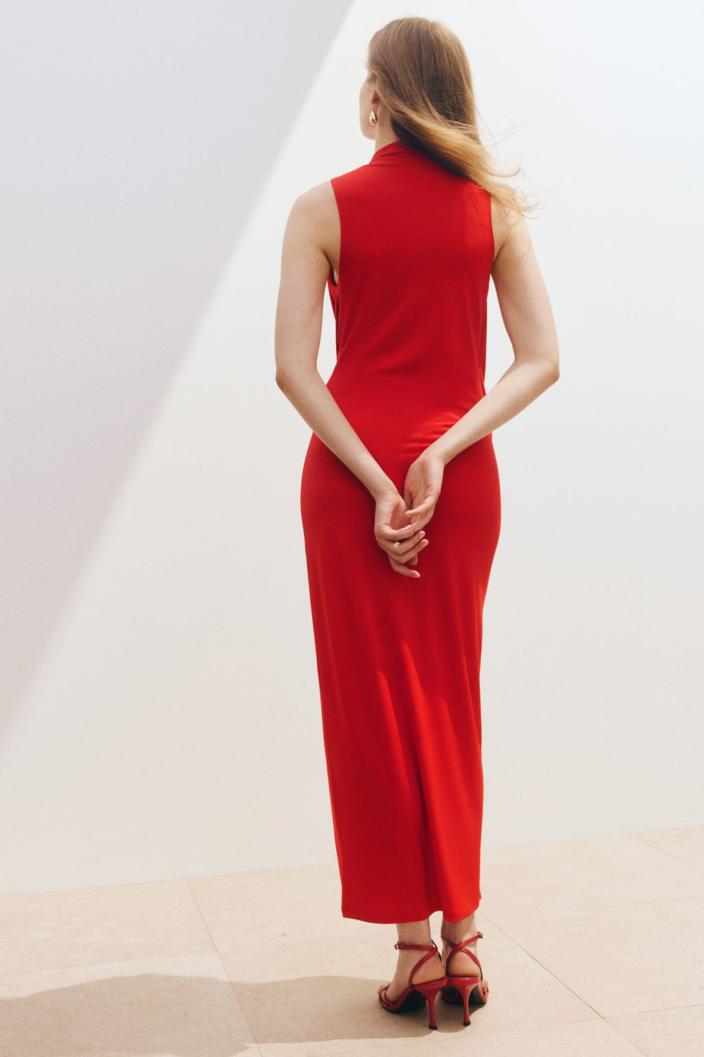 Maxivestido drapeado - H&m фото 7