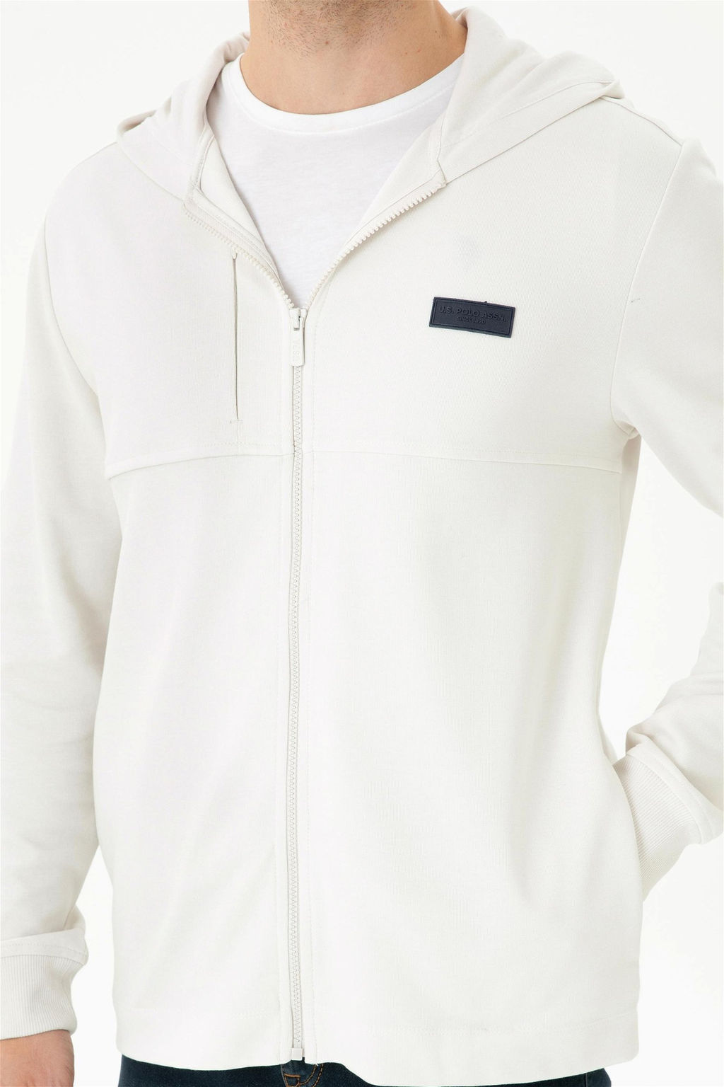 U. S. Polo Assn Мужской вязаный кардиган с капюшоном и камнем - U.s. polo assn фото 6