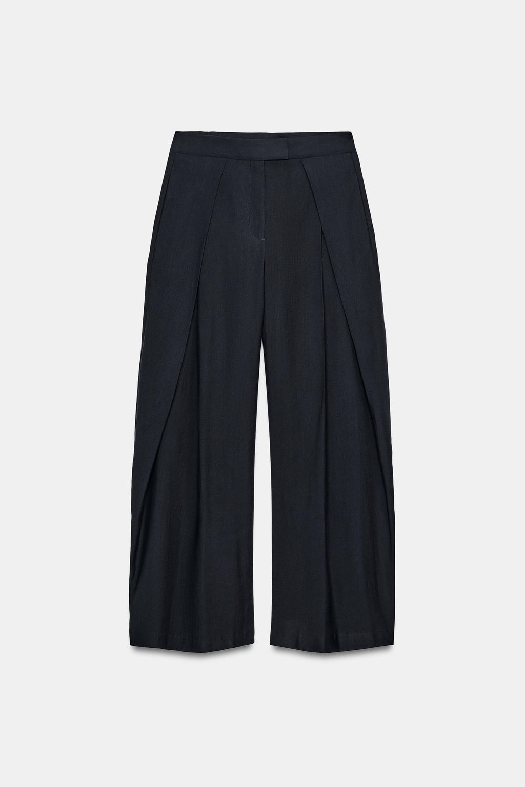ZW COLLECTION WIDE-LEG PLEATED TROUSERS - Zara фото 6