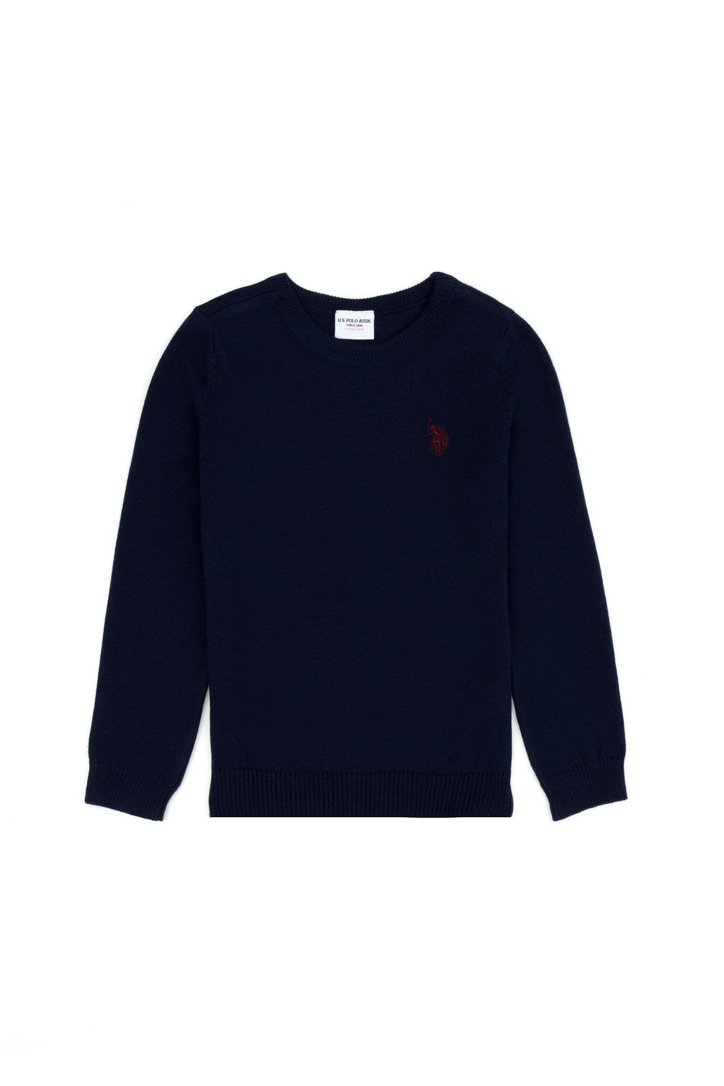 Базовый свитер темно-синего цвета для мальчика - U.s. polo assn фото 4