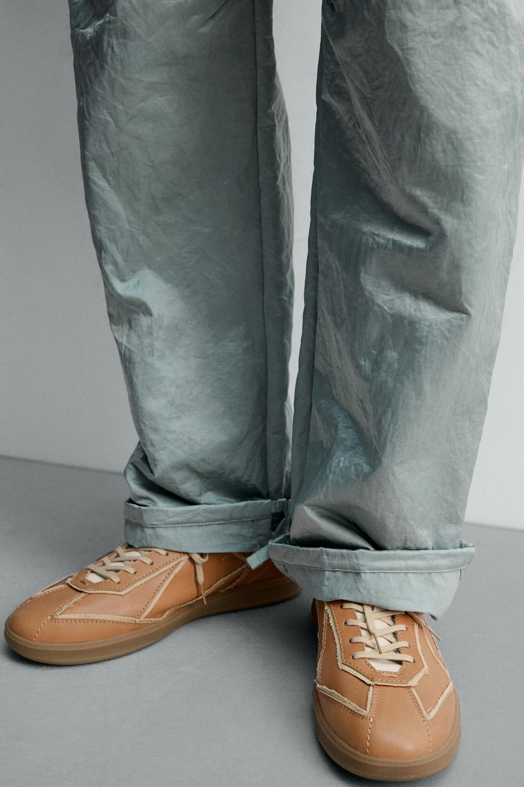 SR_A LEATHER TRAINERS - Zara фото 3