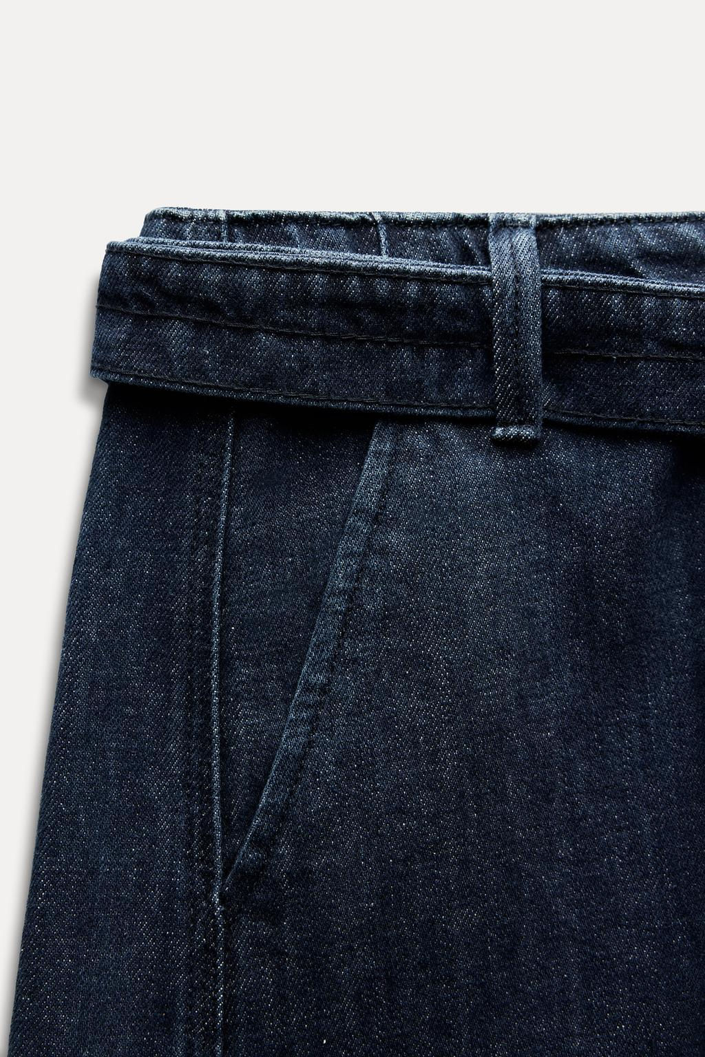 ZW COLLECTION STRAIGHT-LEG MID-RISE JEANS - Zara фото 9