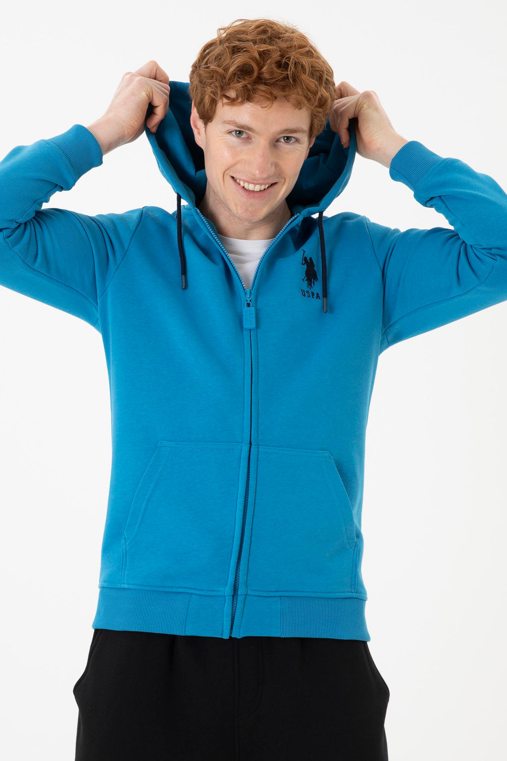 Мужской кобальтово-синий свитшот - U.s. polo assn фото 3