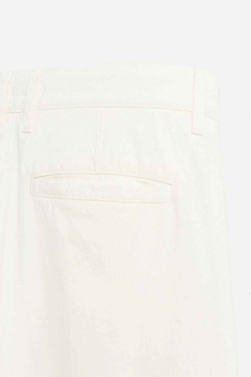 COTTON-HEMP CHINO TROUSERS - Zara фото 9