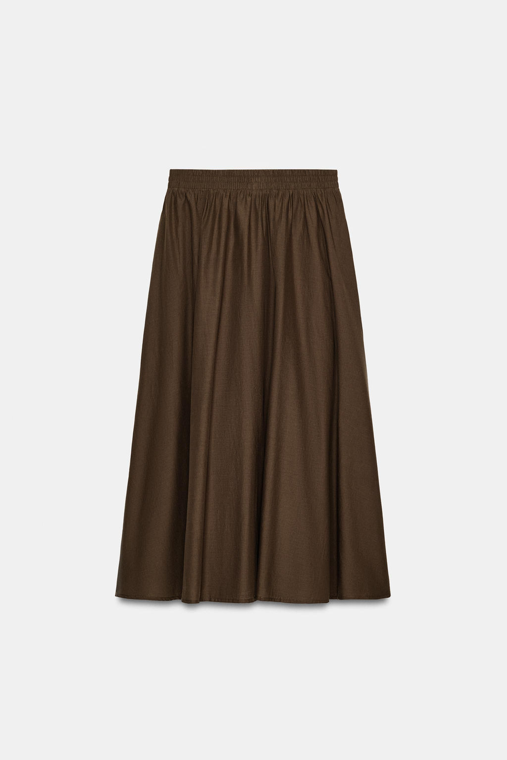 FALDA MIDI CAPA / Marr?n - Zara фото 7