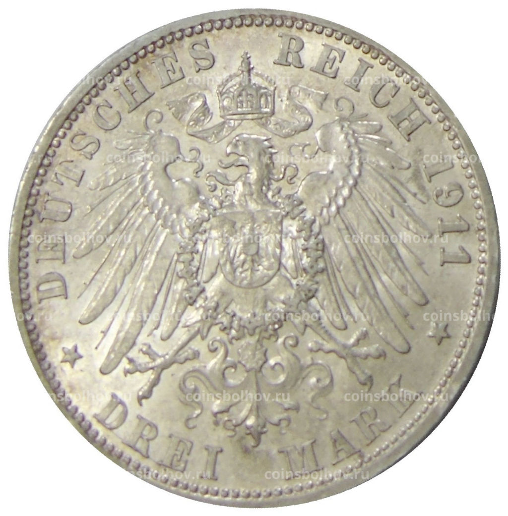 3 марки 1911 года A Германия (Пруссия)