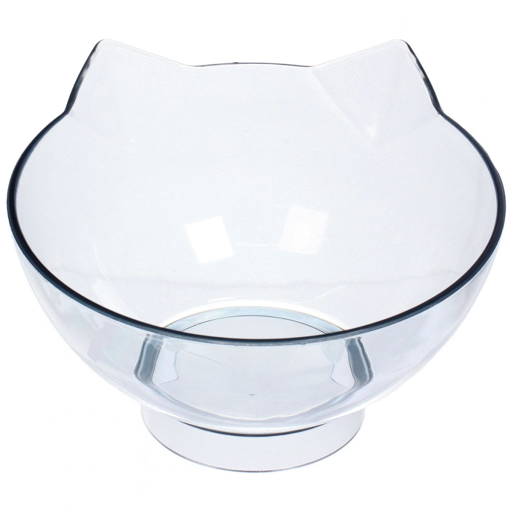 Миски пластиковые на подставке 2шт с дозатором под бутылку "МУРОЧКИН", цвет лазурный, 22*40*14*13см/250мл без бутылки