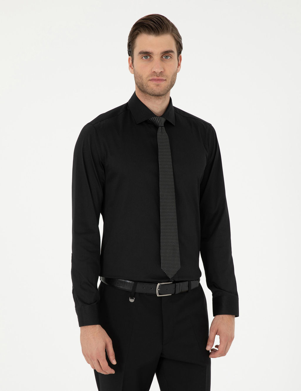 Siyah Ex. Slim Fit Uzun Kollu Basic G_mlek - Pierre cardin фото 8