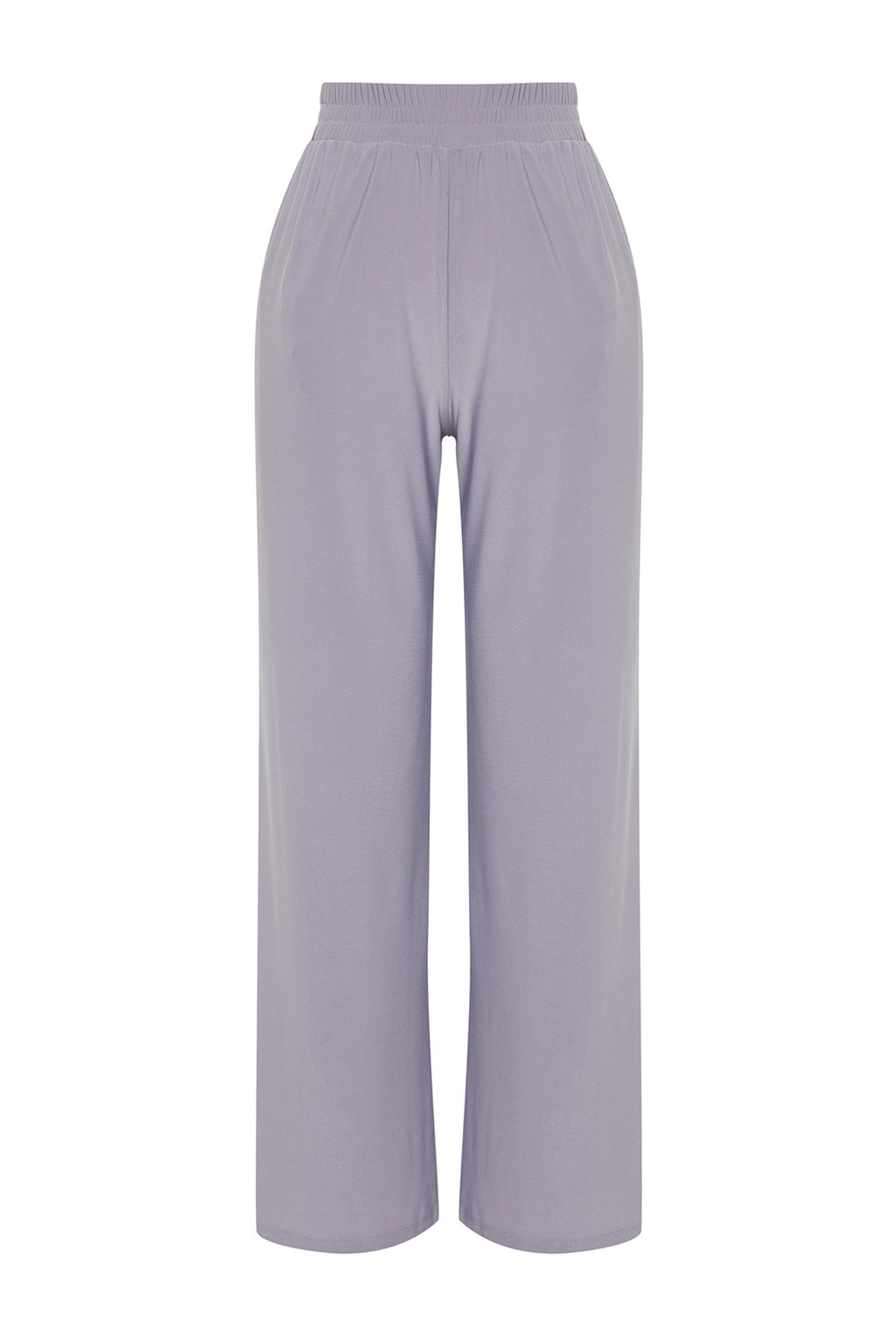TRENDYOLMILLA Siyah Wide Leg/Rahat Kesim Yuksek Bel Esnek Orme Pantolon TWOSS23PL00129  фото 38