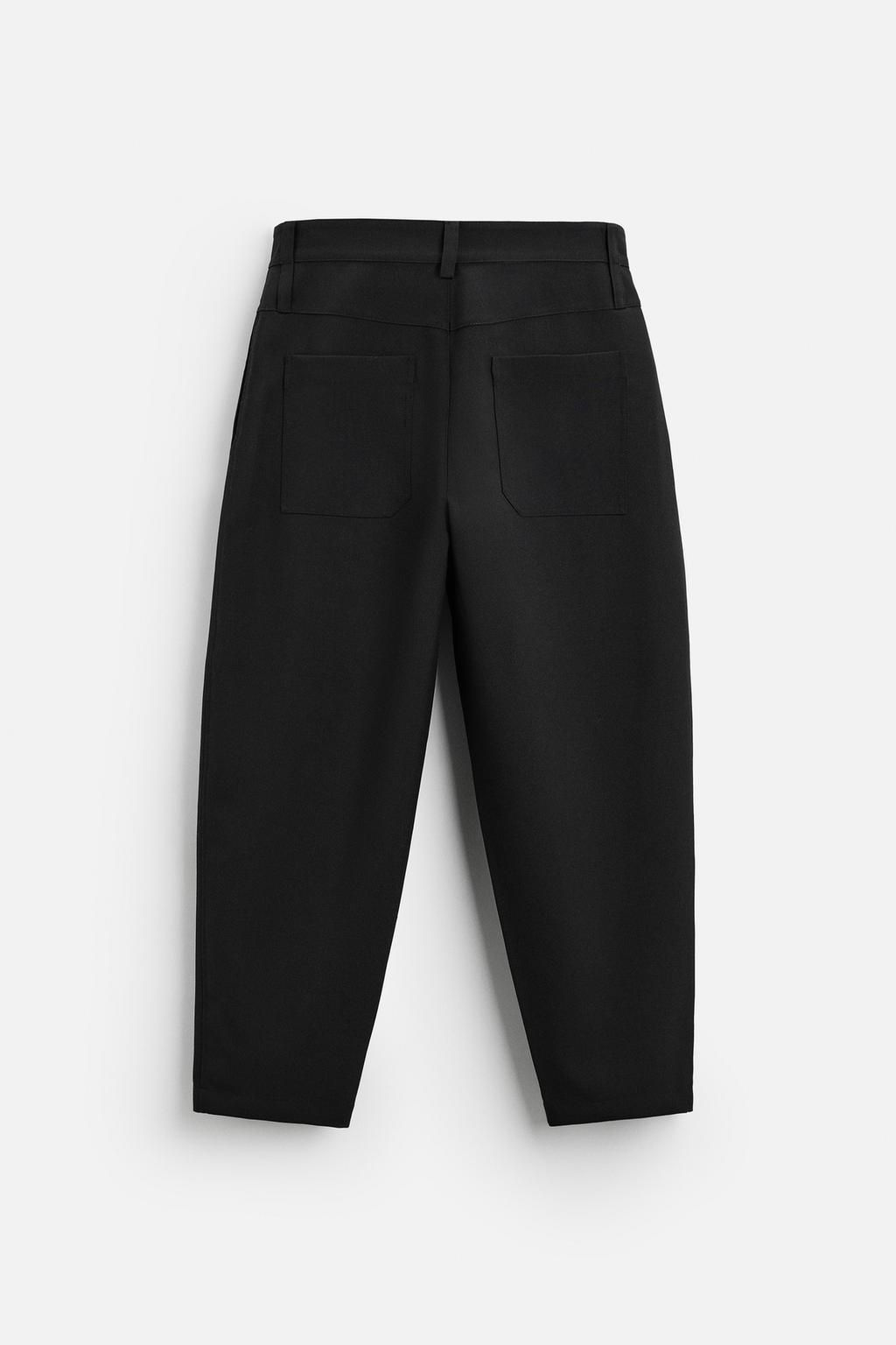 BALLOON FIT PLEATED TROUSERS - Zara фото 8