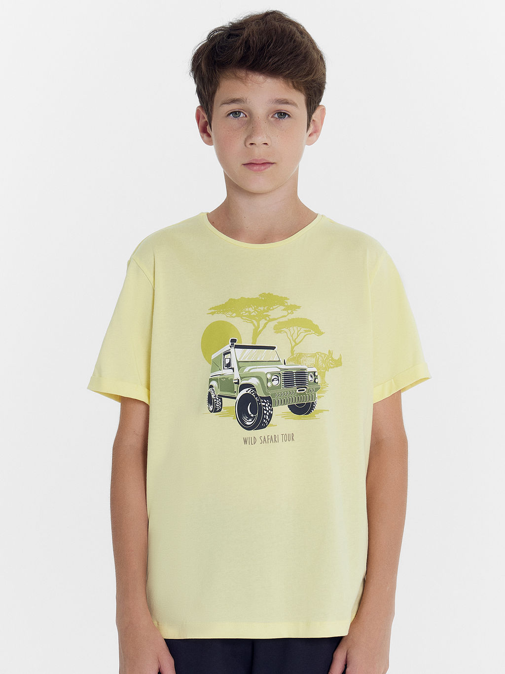 Футболка для мальчиков желтая с печатью - Mark formelle фото 2