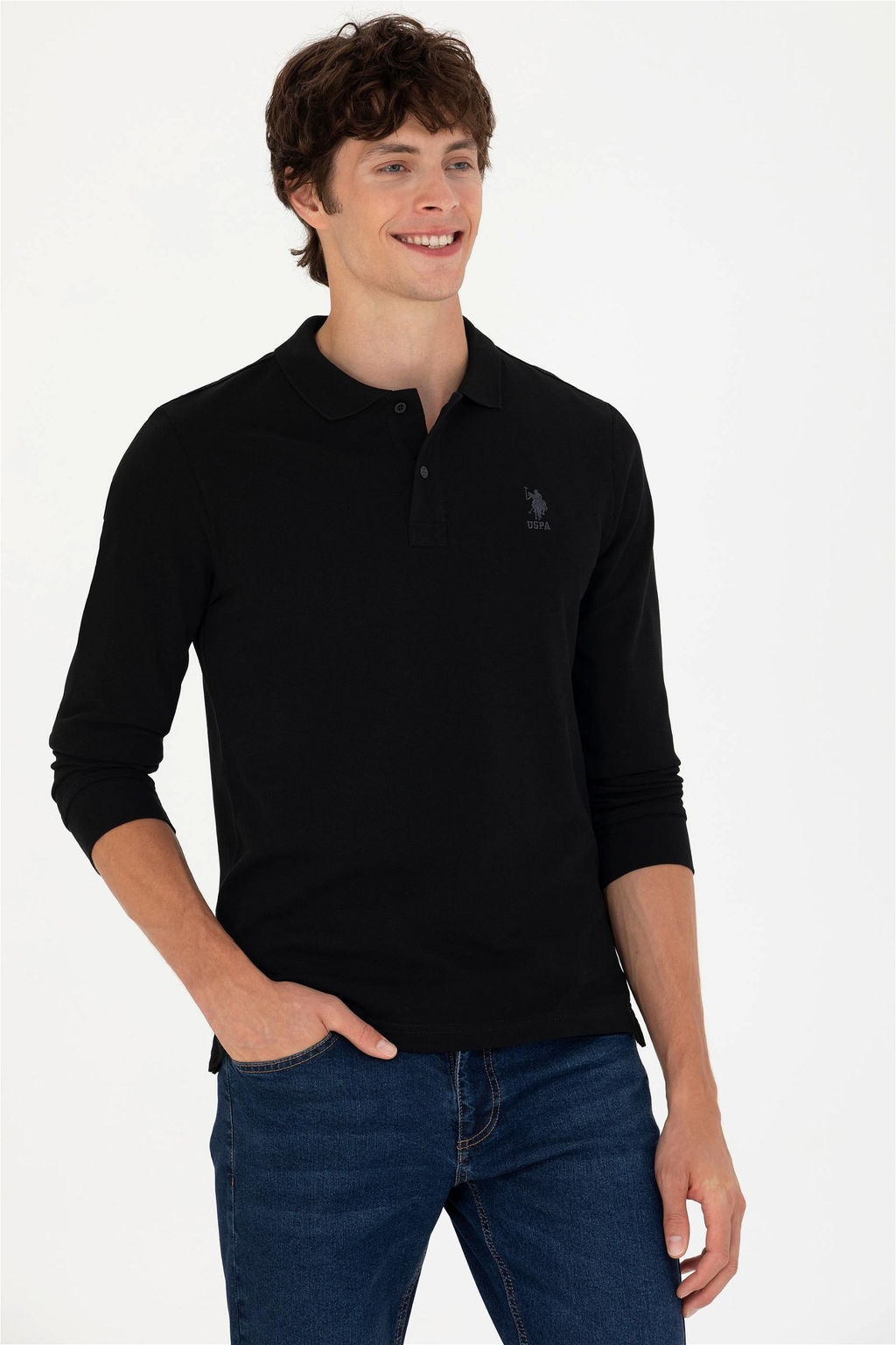 U. S. Polo Assn Мужская черная базовая толстовка Неожиданная скидка в корзине - U.s. polo assn фото 3