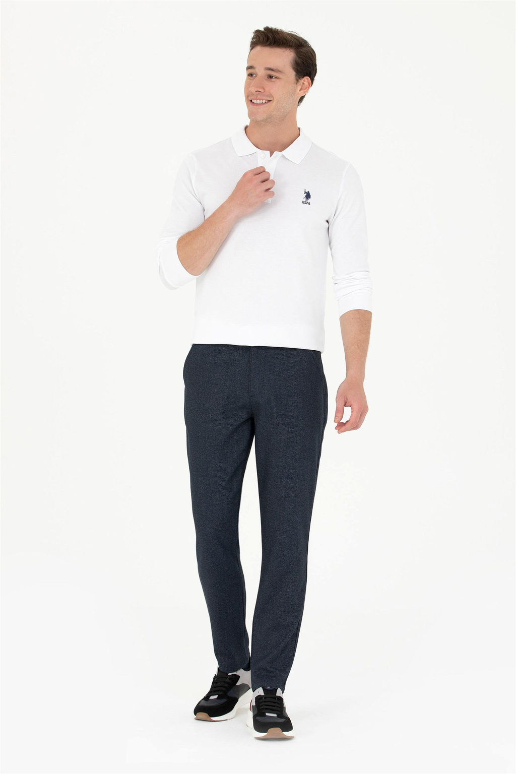 U. S. Polo Assn Мужские темно-синие брюки из плотной ткани - U.s. polo assn фото 8