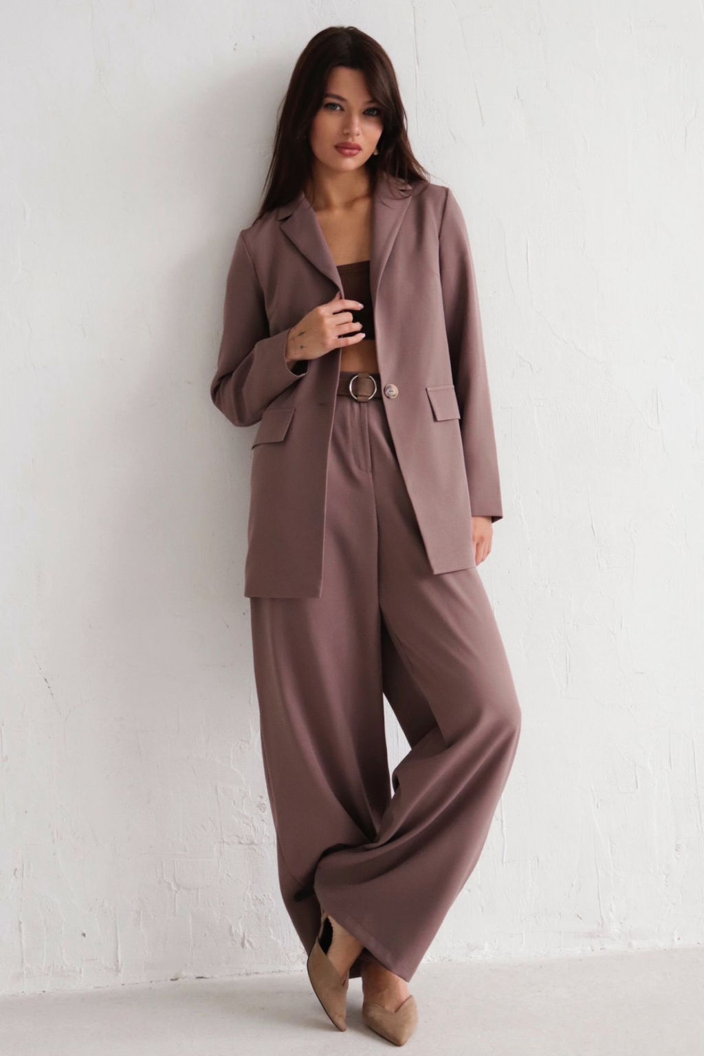 Жакет удлинённый с английским воротником - Martichelli фото 166