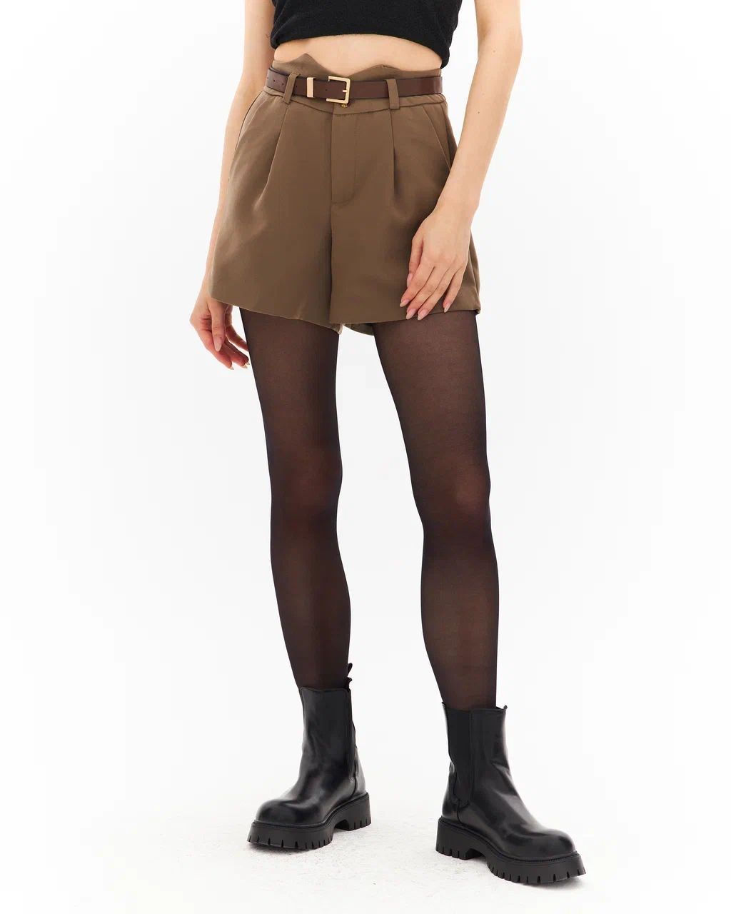 Шорты Брюс (серо-коричневый) - Nadi bordo фото 5