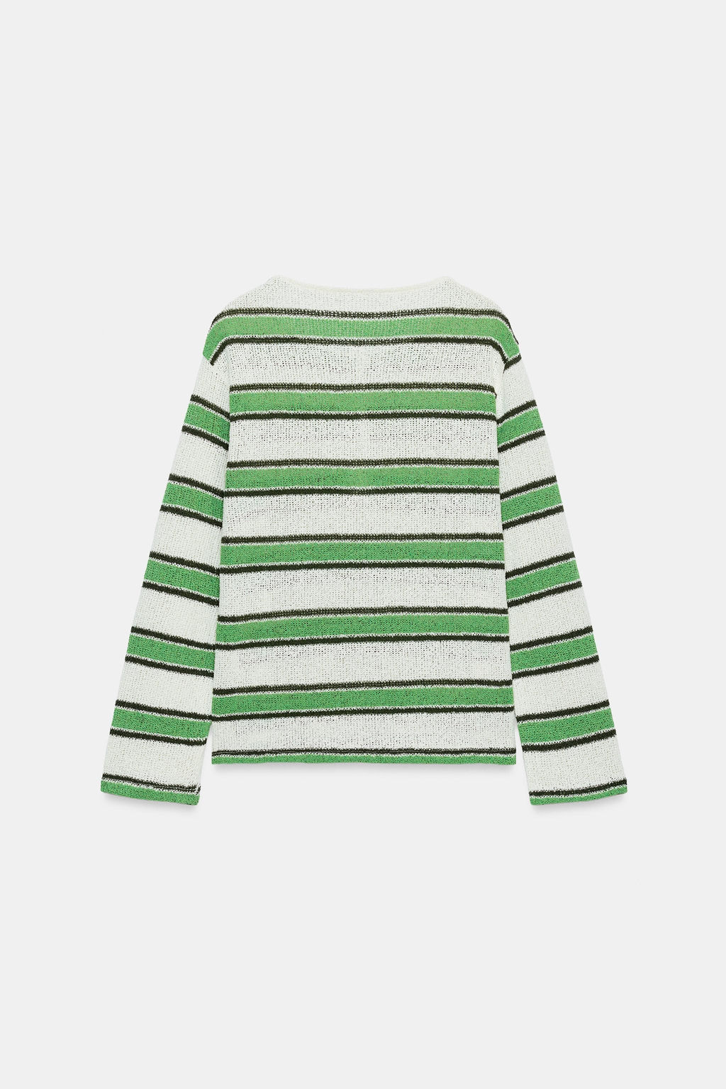 CAMISETA R?STICA CUELLO PANADERO / Raya verde