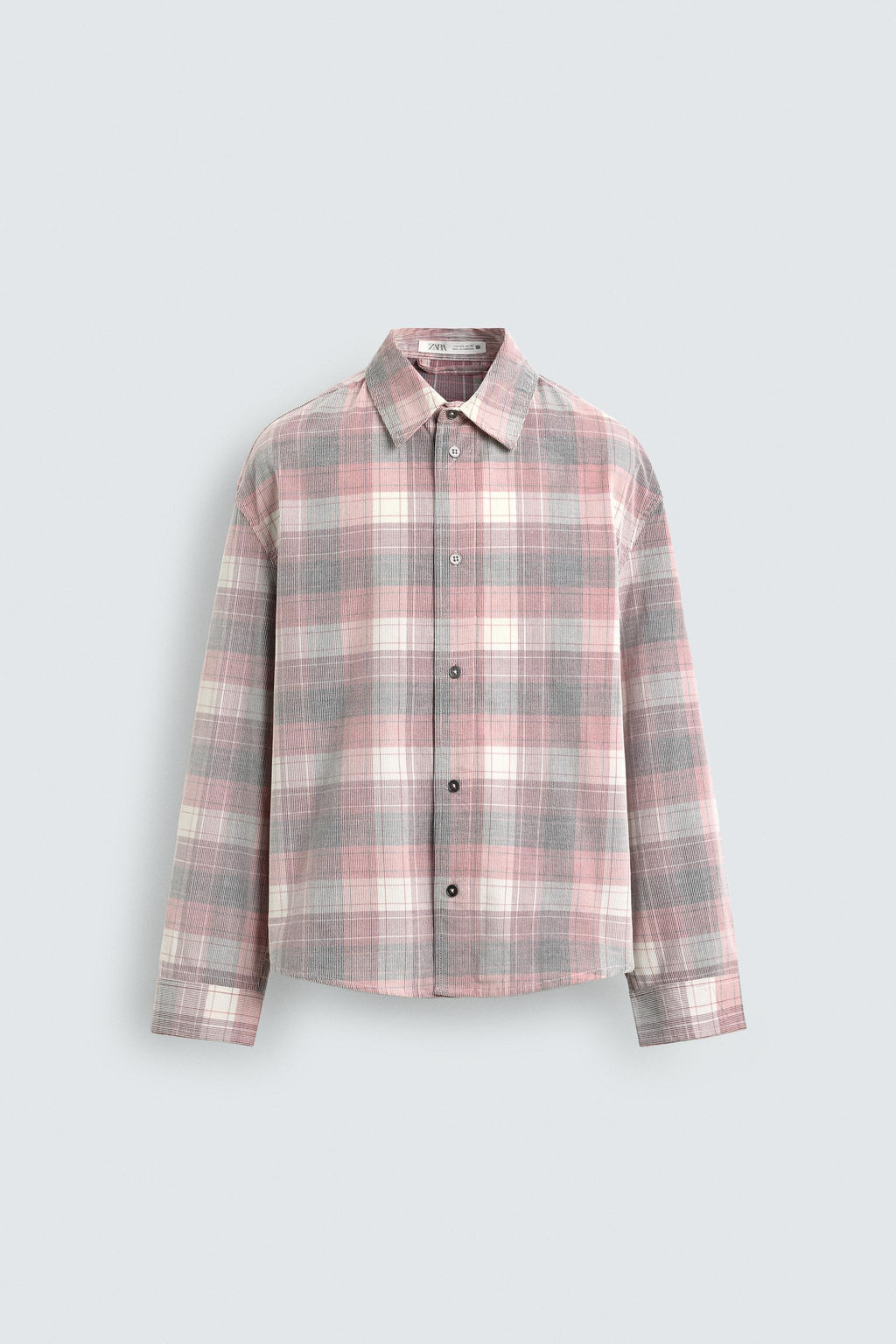 CORDUROY CHECK SHIRT - Zara фото 15