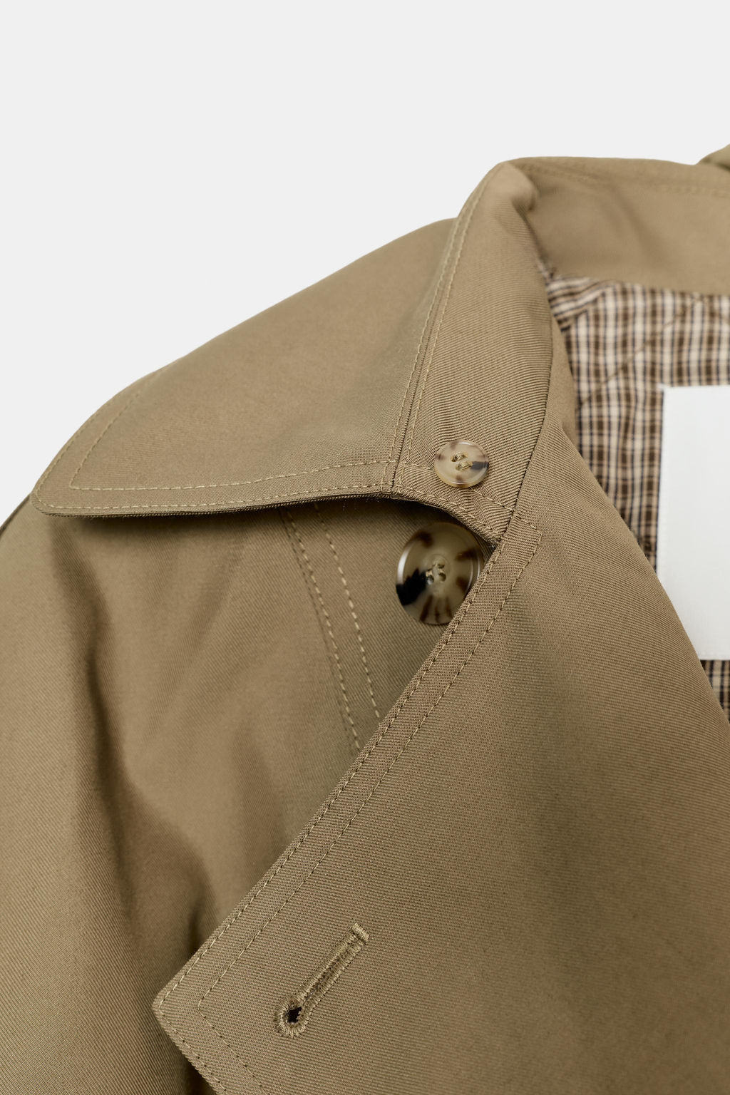 PADDED TRENCH COAT WITH FAUX FUR COLLAR ZW COLLECTION - Zara фото 10