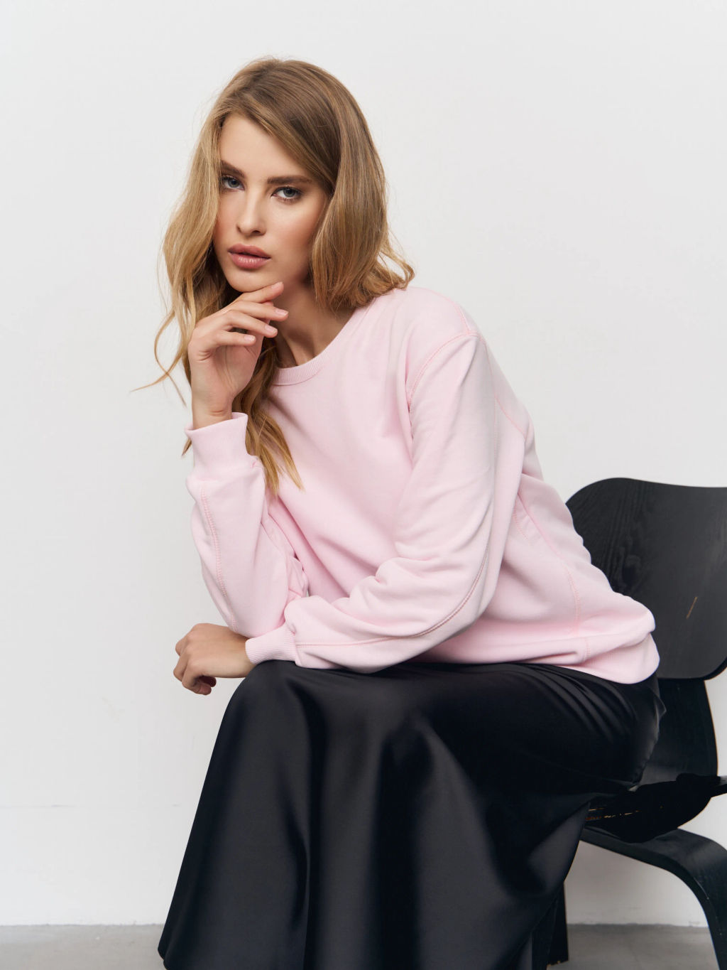 Толстовка женская 24234-477 футер светло-розовый