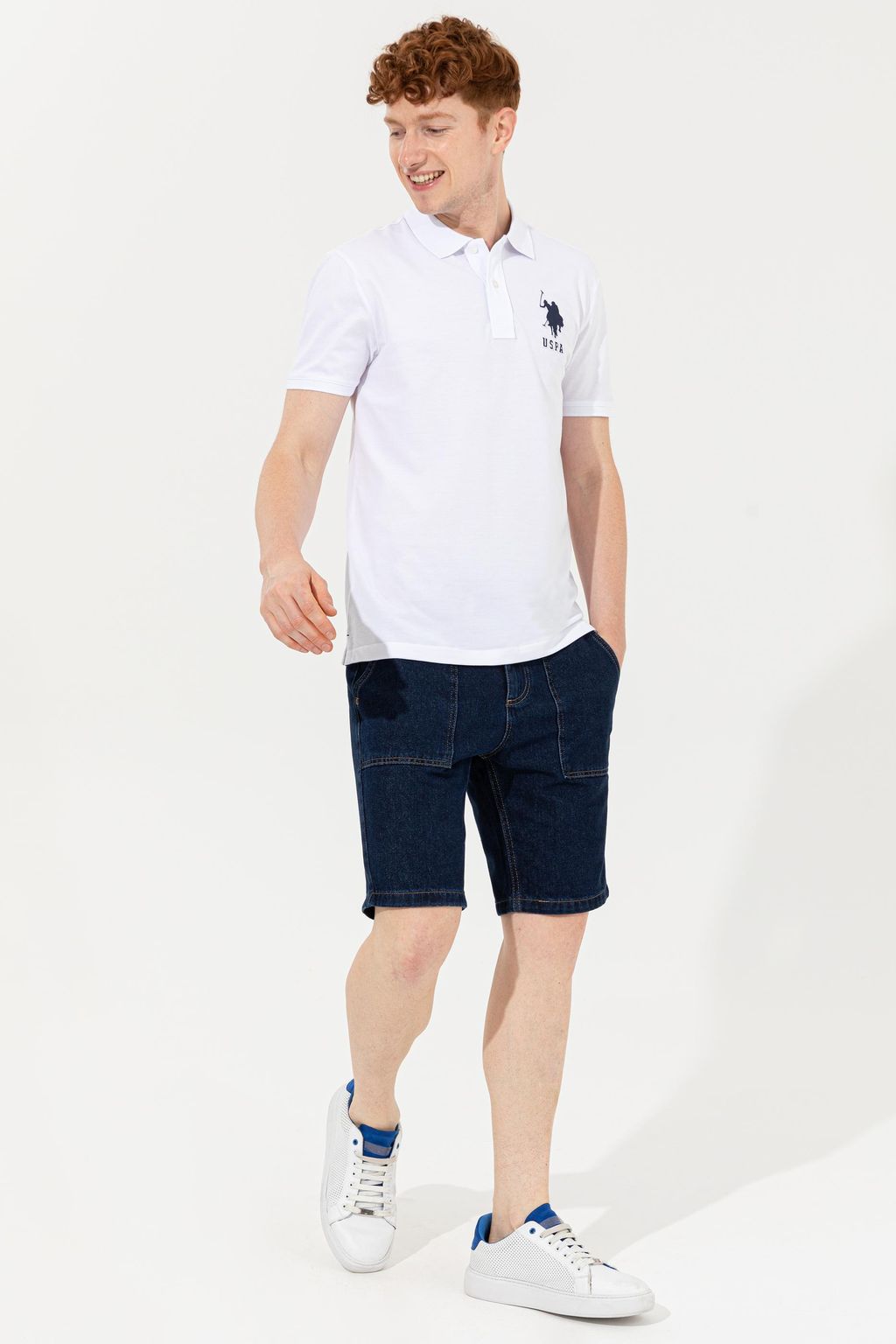 U. S. Polo Assn Мужские темно-синие джинсовые шорты - U.s. polo assn фото 5