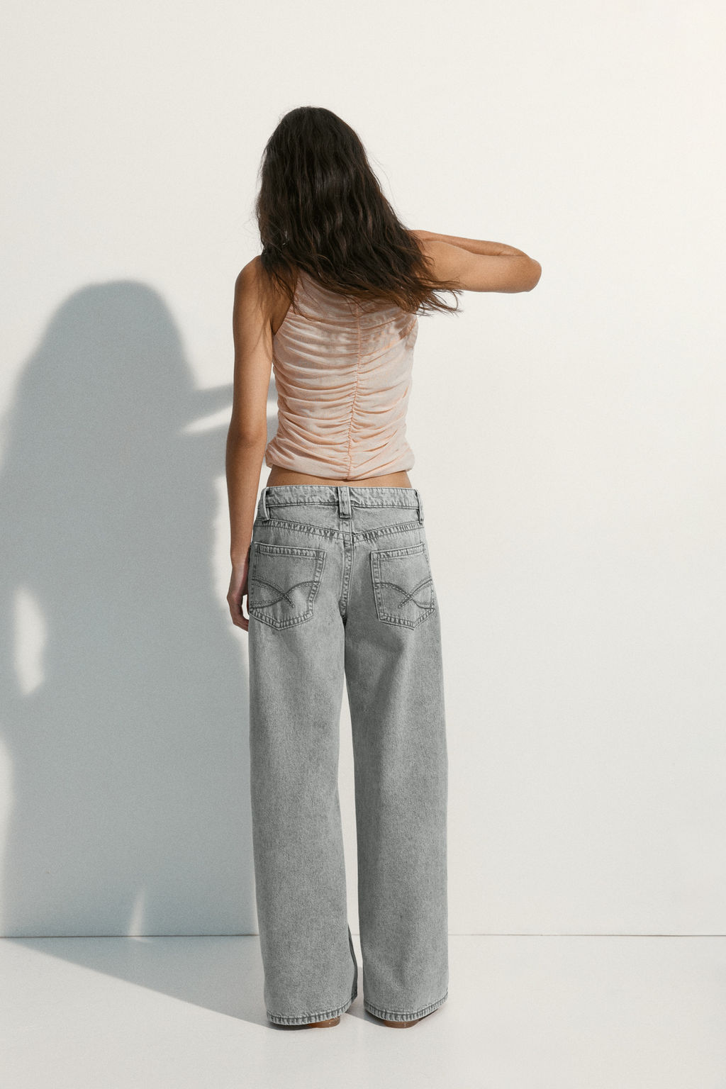 Baggy Wide Low Waist Jeans - H&m фото 7