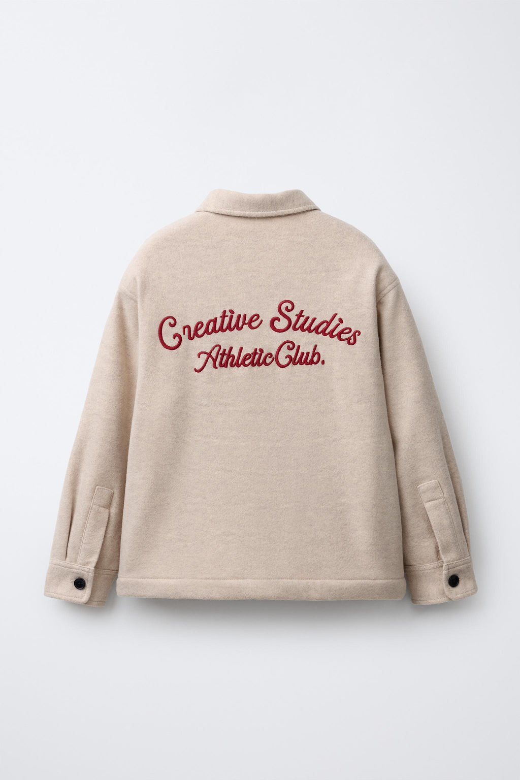 FLANNEL FAUX SHEARLING OVERSHIRT - Zara фото 2