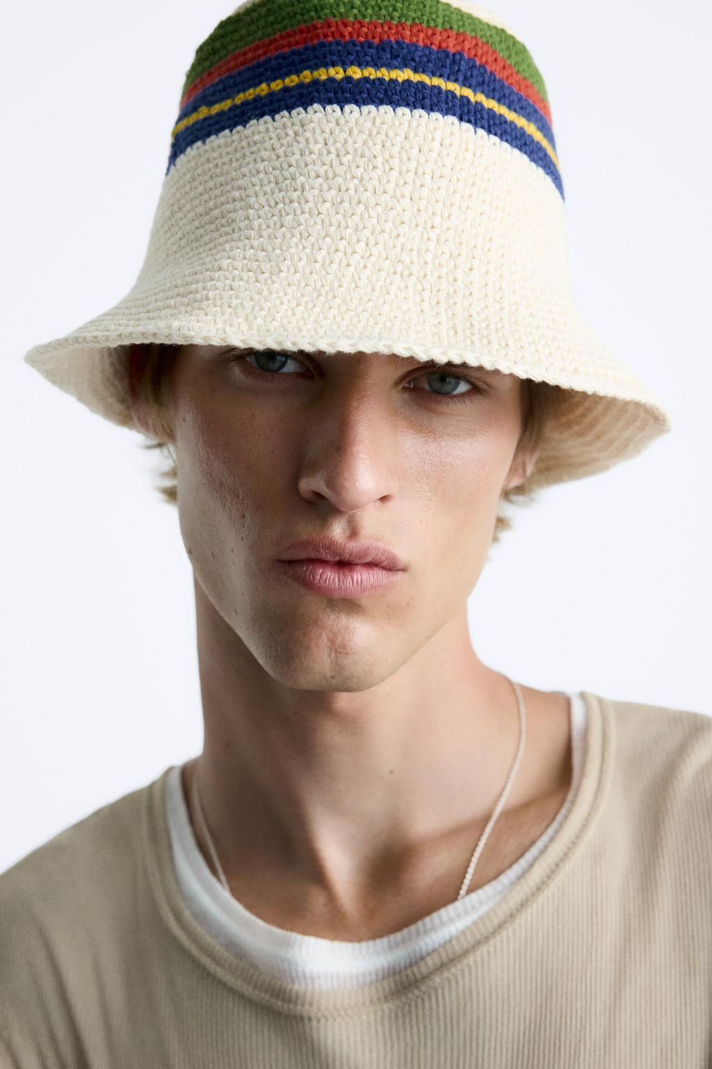 CROCHET HAT WITH STRIPES - Zara фото 4