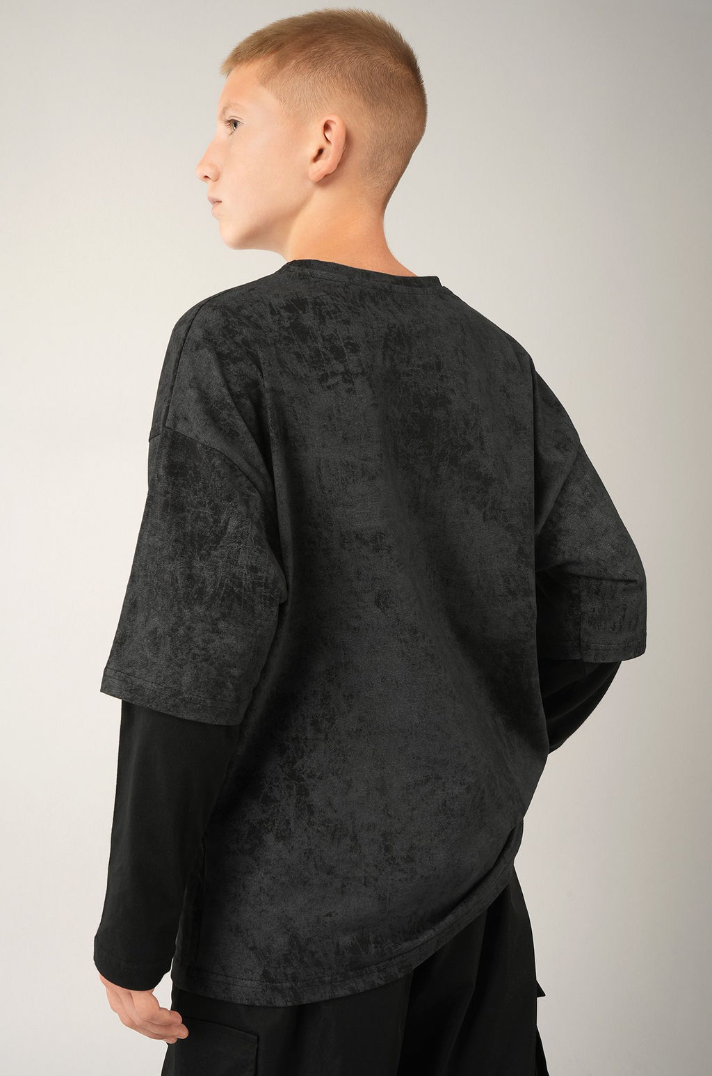 Детский лонгслив с двойным рукавом Happyfox