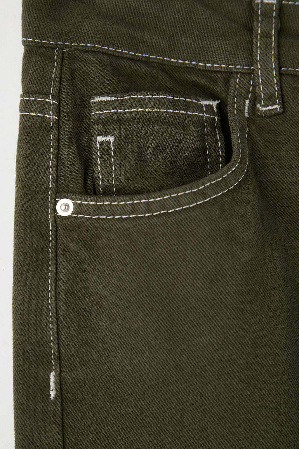 TRENDYOLMILLA Ac?k Mavi Pacas? Kesikli Yuksek Bel Straight Jeans TWOAW25JE00307  фото 23