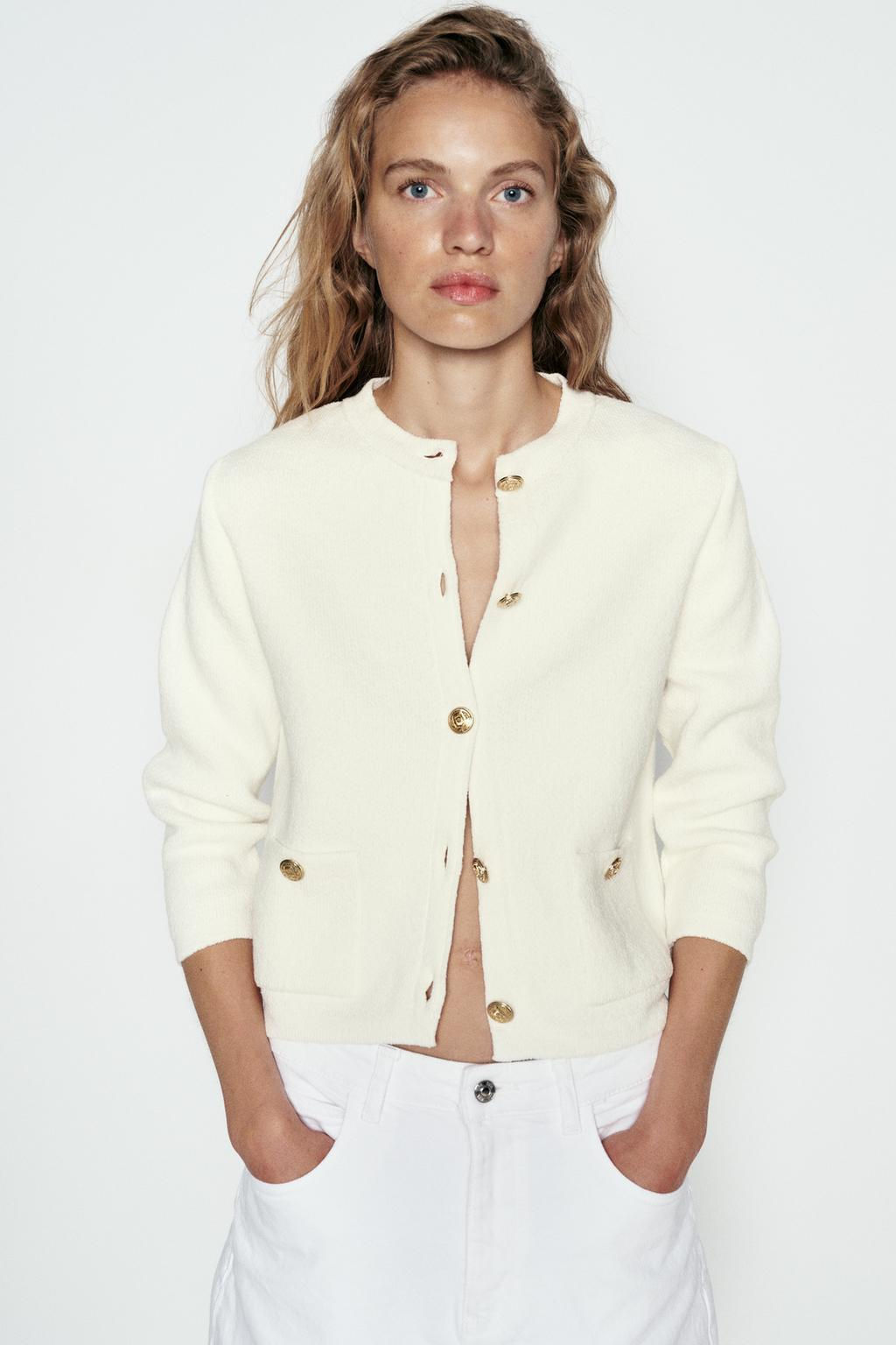 PLAIN KNIT CARDIGAN - Zara фото 9