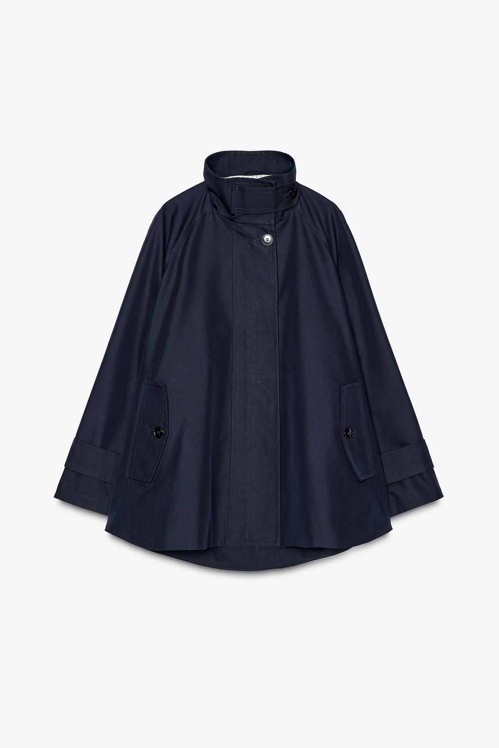 ZW COLLECTION CAPE JACKET WITH TABS - Zara фото 3