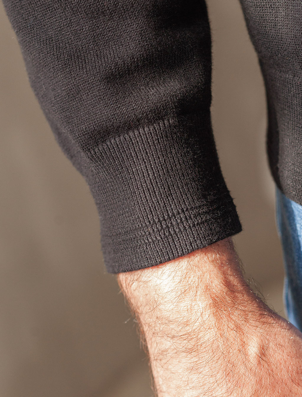 Джемпер-поло Vilatte из хлопка с нейлоном черный  фото 8