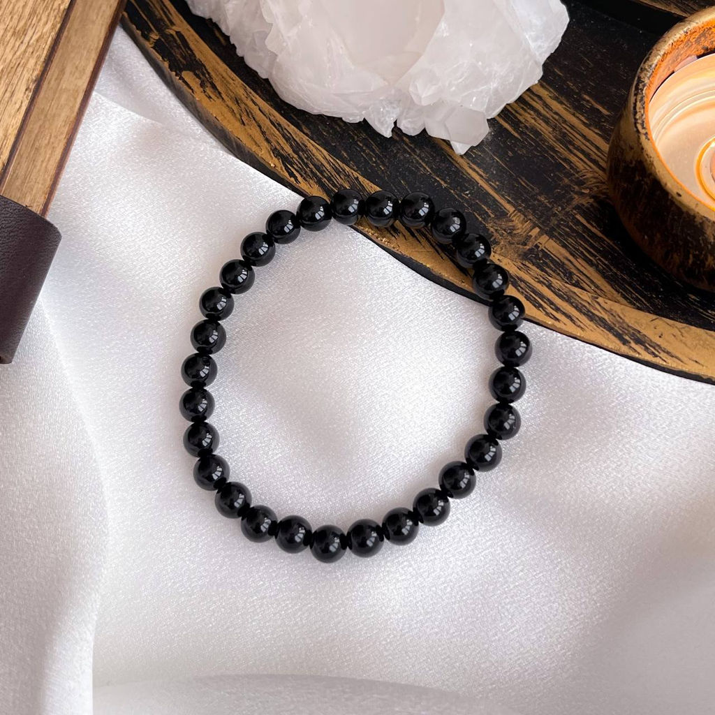 Браслет из Турмалина черного 22 см