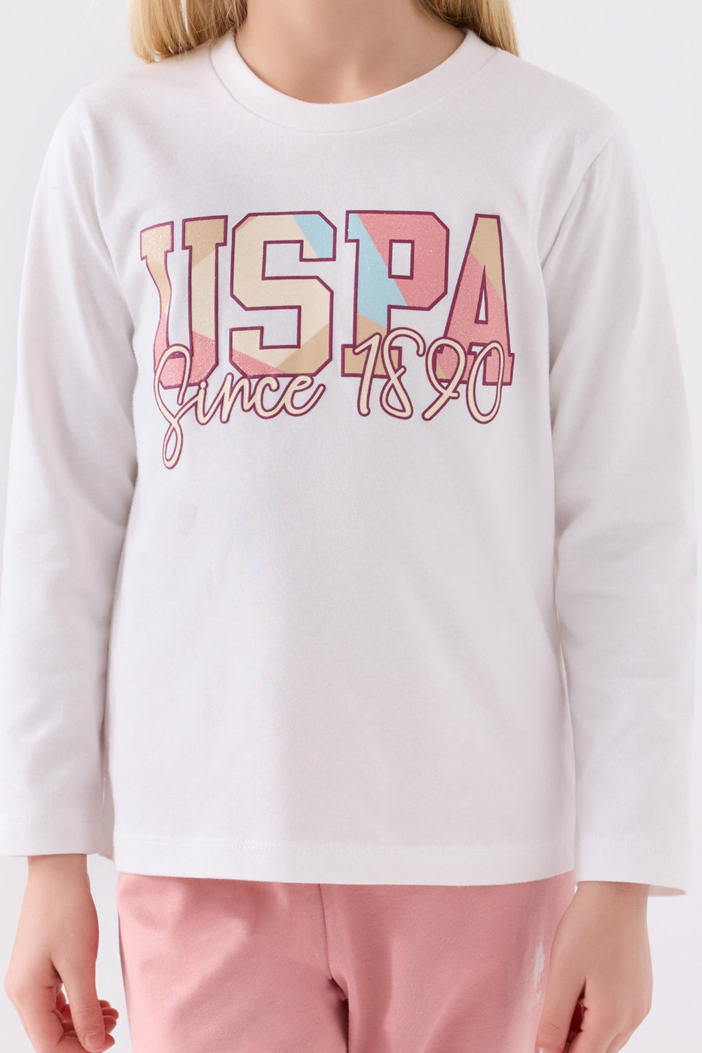 Кремовый пижамный комплект для девочки - U.s. polo assn фото 5