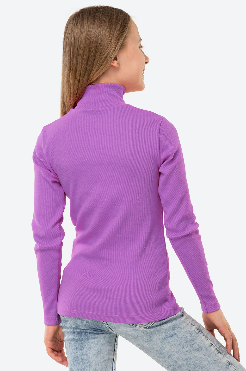 Детская базовая водолазка в рубчик Happyfox